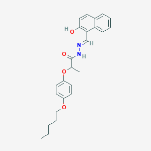 molecular formula C25H28N2O4 B10909434 N'-[(E)-(2-hydroxynaphthalen-1-yl)methylidene]-2-[4-(pentyloxy)phenoxy]propanehydrazide 