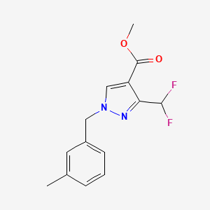 Methyl 3-(difluoromethyl)-1-(3-methylbenzyl)-1H-pyrazole-4-carboxylate