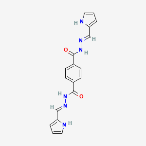 N'~1~,N'~4~-bis[(E)-1H-pyrrol-2-ylmethylidene]benzene-1,4-dicarbohydrazide