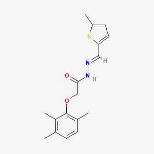 molecular formula C17H20N2O2S B10909511 N'-[(E)-(5-methylthiophen-2-yl)methylidene]-2-(2,3,6-trimethylphenoxy)acetohydrazide 