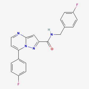 N-(4-fluorobenzyl)-7-(4-fluorophenyl)pyrazolo[1,5-a]pyrimidine-2-carboxamide