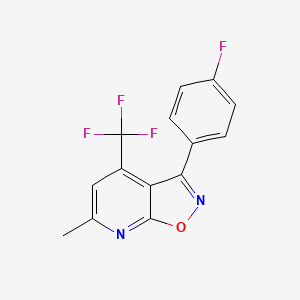 3-(4-Fluorophenyl)-6-methyl-4-(trifluoromethyl)[1,2]oxazolo[5,4-b]pyridine