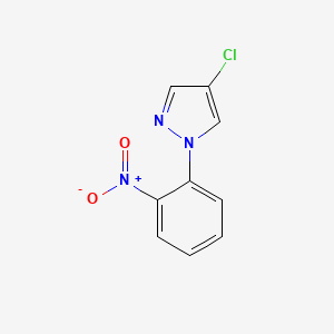 molecular formula C9H6ClN3O2 B10909560 4-chloro-1-(2-nitrophenyl)-1H-pyrazole CAS No. 1245772-37-5