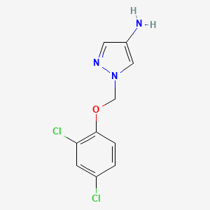 molecular formula C10H9Cl2N3O B10909568 1-[(2,4-dichlorophenoxy)methyl]-1H-pyrazol-4-amine 