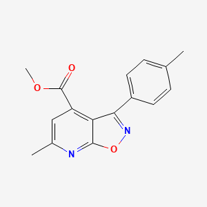 Methyl 6-methyl-3-(p-tolyl)isoxazolo[5,4-b]pyridine-4-carboxylate