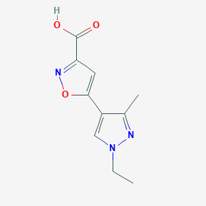 5-(1-Ethyl-3-methyl-1H-pyrazol-4-YL)-3-isoxazolecarboxylic acid