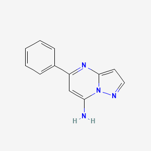 molecular formula C12H10N4 B10909623 5-Phenylpyrazolo[1,5-a]pyrimidin-7-amine 