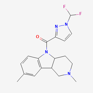 [1-(difluoromethyl)-1H-pyrazol-3-yl](2,8-dimethyl-1,2,3,4,4a,9b-hexahydro-5H-pyrido[4,3-b]indol-5-yl)methanone