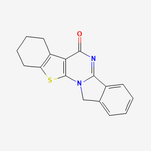 3-thia-1,12-diazapentacyclo[11.7.0.02,10.04,9.014,19]icosa-2(10),4(9),12,14,16,18-hexaen-11-one