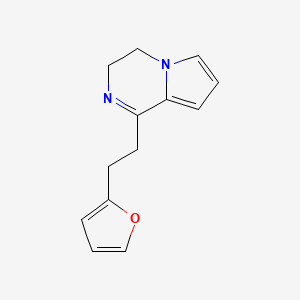 molecular formula C13H14N2O B10909685 1-[2-(Furan-2-yl)ethyl]-3,4-dihydropyrrolo[1,2-a]pyrazine 