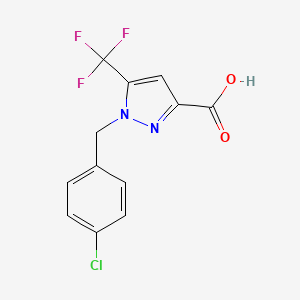 1-(4-Chlorobenzyl)-5-(trifluoromethyl)-1H-pyrazole-3-carboxylic acid