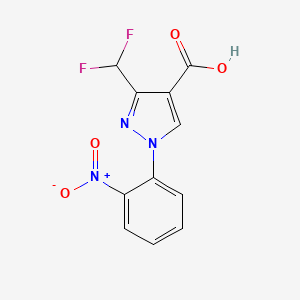 3-(Difluoromethyl)-1-(2-nitrophenyl)-1H-pyrazole-4-carboxylic acid