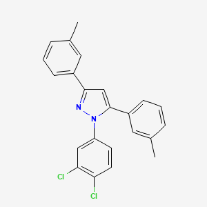 1-(3,4-dichlorophenyl)-3,5-bis(3-methylphenyl)-1H-pyrazole