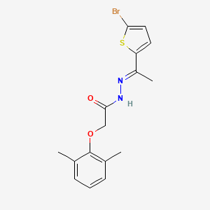 N'-[(1E)-1-(5-bromothiophen-2-yl)ethylidene]-2-(2,6-dimethylphenoxy)acetohydrazide