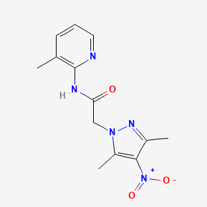 2-(3,5-dimethyl-4-nitro-1H-pyrazol-1-yl)-N-(3-methylpyridin-2-yl)acetamide