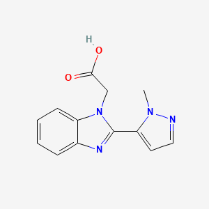 [2-(1-methyl-1H-pyrazol-5-yl)-1H-benzimidazol-1-yl]acetic acid