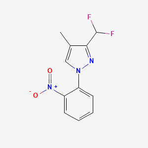 3-(Difluoromethyl)-4-methyl-1-(2-nitrophenyl)-1H-pyrazole