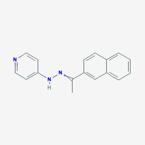 4-{2-[1-(Naphthalen-2-yl)ethylidene]hydrazinyl}pyridine