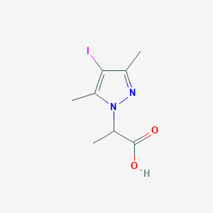 molecular formula C8H11IN2O2 B10909823 2-(4-Iodo-3,5-dimethyl-1H-pyrazol-1-yl)propanoic acid CAS No. 1354705-06-8