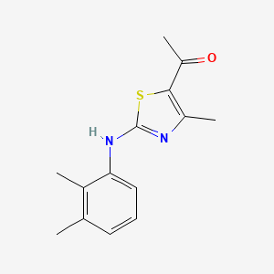 1-{2-[(2,3-Dimethylphenyl)amino]-4-methyl-1,3-thiazol-5-yl}ethanone