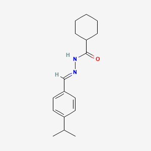 N'-{(E)-[4-(propan-2-yl)phenyl]methylidene}cyclohexanecarbohydrazide