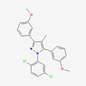 1-(2,5-dichlorophenyl)-3,5-bis(3-methoxyphenyl)-4-methyl-1H-pyrazole