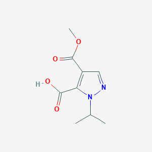 molecular formula C9H12N2O4 B10909907 1-Isopropyl-4-(methoxycarbonyl)-1H-pyrazole-5-carboxylic acid 