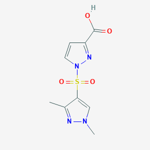 1-((1,3-Dimethyl-1H-pyrazol-4-yl)sulfonyl)-1H-pyrazole-3-carboxylic acid