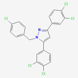 1-(4-chlorobenzyl)-3,5-bis(3,4-dichlorophenyl)-1H-pyrazole