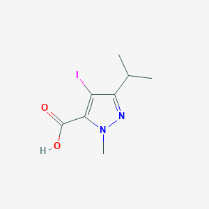 molecular formula C8H11IN2O2 B10909970 4-Iodo-3-isopropyl-1-methyl-1H-pyrazole-5-carboxylic acid 