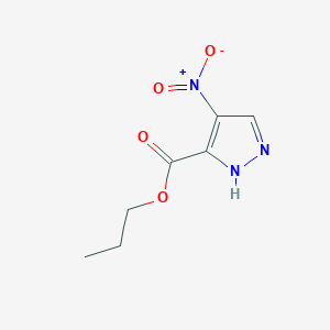 molecular formula C7H9N3O4 B10909986 propyl 4-nitro-1H-pyrazole-5-carboxylate 