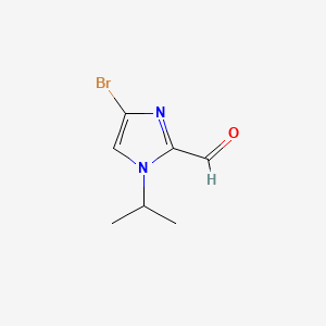 molecular formula C7H9BrN2O B10909989 4-bromo-1-(propan-2-yl)-1H-imidazole-2-carbaldehyde 