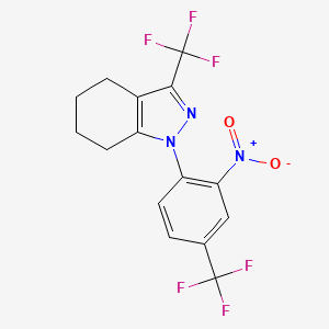 1-[2-nitro-4-(trifluoromethyl)phenyl]-3-(trifluoromethyl)-4,5,6,7-tetrahydro-1H-indazole