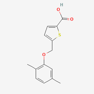 5-[(2,5-Dimethylphenoxy)methyl]thiophene-2-carboxylic acid