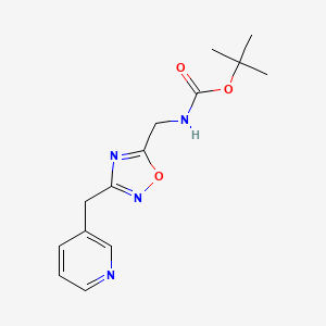 Tert-butyl {[3-(pyridin-3-ylmethyl)-1,2,4-oxadiazol-5-yl]methyl}carbamate