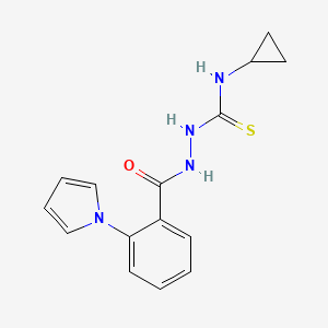 N-cyclopropyl-2-{[2-(1H-pyrrol-1-yl)phenyl]carbonyl}hydrazinecarbothioamide