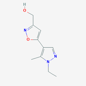 [5-(1-ethyl-5-methyl-1H-pyrazol-4-yl)-1,2-oxazol-3-yl]methanol