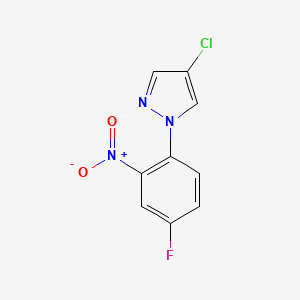 4-chloro-1-(4-fluoro-2-nitrophenyl)-1H-pyrazole