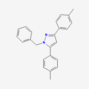 molecular formula C24H22N2 B10910267 1-benzyl-3,5-bis(4-methylphenyl)-1H-pyrazole 