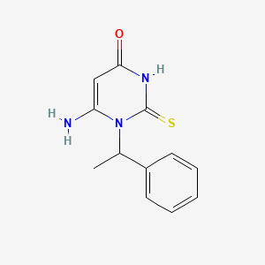 6-amino-1-(1-phenylethyl)-2-thioxo-2,3-dihydropyrimidin-4(1H)-one