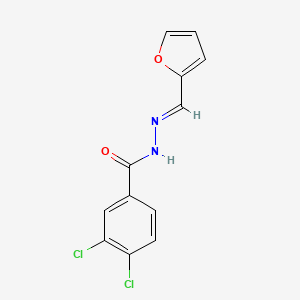 3,4-dichloro-N'-[(E)-furan-2-ylmethylidene]benzohydrazide