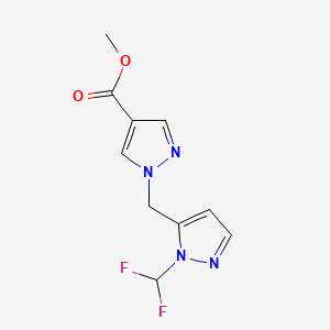 methyl 1-{[1-(difluoromethyl)-1H-pyrazol-5-yl]methyl}-1H-pyrazole-4-carboxylate