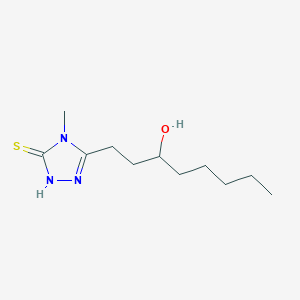 1-(4-methyl-5-sulfanyl-4H-1,2,4-triazol-3-yl)octan-3-ol