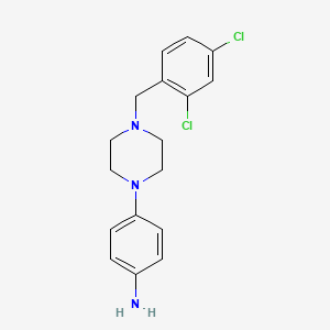 4-[4-(2,4-Dichlorobenzyl)piperazin-1-yl]aniline