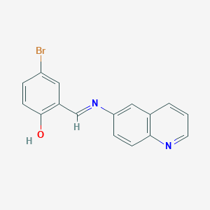 4-Bromo-2-[(6-quinolylimino)methyl]phenol