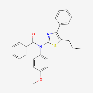 molecular formula C26H24N2O2S B10910387 N-(4-methoxyphenyl)-N-(4-phenyl-5-propyl-1,3-thiazol-2-yl)benzamide 