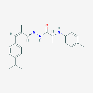 molecular formula C23H29N3O B10910394 N'~1~-[(Z)-3-(4-Isopropylphenyl)-2-methyl-2-propenylidene]-2-(4-toluidino)propanohydrazide 