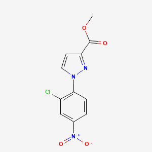 Methyl 1-(2-chloro-4-nitrophenyl)-1H-pyrazole-3-carboxylate