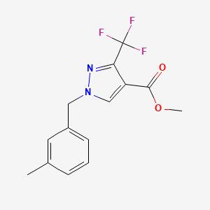 Methyl 1-(3-methylbenzyl)-3-(trifluoromethyl)-1H-pyrazole-4-carboxylate