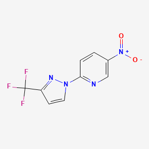 5-nitro-2-[3-(trifluoromethyl)-1H-pyrazol-1-yl]pyridine